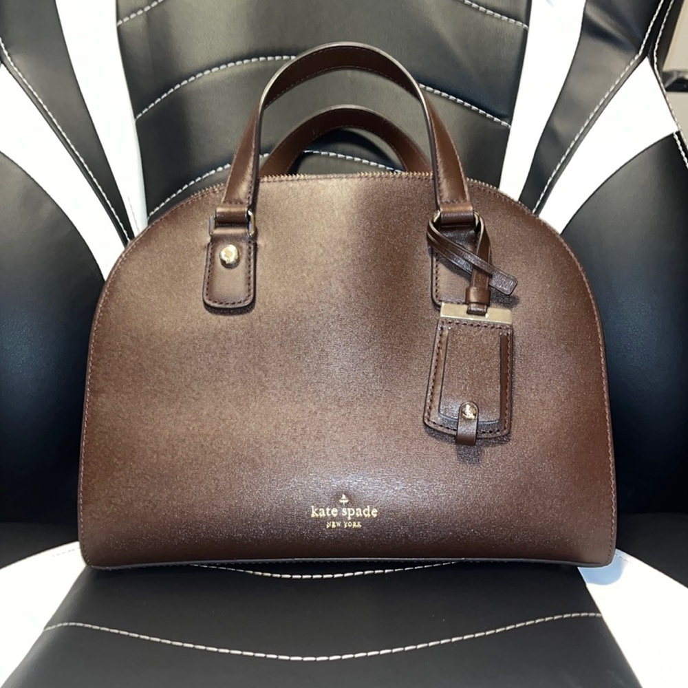 Brown Kate Spade Domed Purse